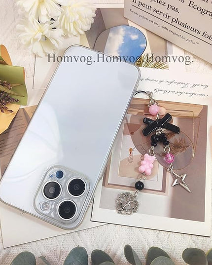 1-4PCS Cute Phone Charms Aesthetic Y2K Cell Phone Charms Strap Strawberry Butterfly Star PhoneCharm Y2K Accessories for Bag Keychain Airpods Camera Pendants Decor