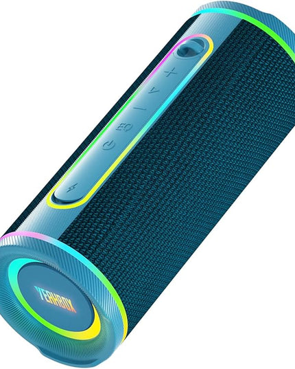 X-Boom Go Portable Bluetooth Speaker, Max 40W Hi-Fi Sound, Dome Tweeter & Track Bass Driver, Dual EQ Modes, IP65 Waterproof, RGB Light Show, TWS Stereo Pairing, Bluetooth 5.4, 10H Playtime