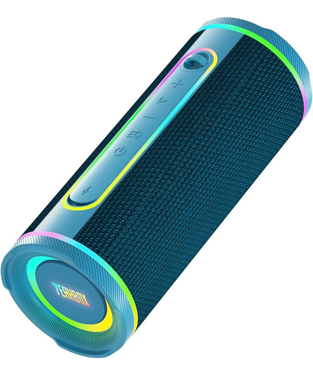 X-Boom Go Portable Bluetooth Speaker, Max 40W Hi-Fi Sound, Dome Tweeter & Track Bass Driver, Dual EQ Modes, IP65 Waterproof, RGB Light Show, TWS Stereo Pairing, Bluetooth 5.4, 10H Playtime