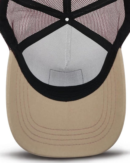 Animal Trucker Hats Leather Pattern Adjustable Snapback Mesh Animal Baseball Cap for Men