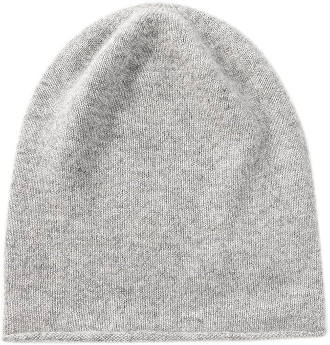Villand 100% Cashmere Slouchy Beanie Hat for Women, Knitted Ladies Soft Warm Cashmere Skull Beanies Cap