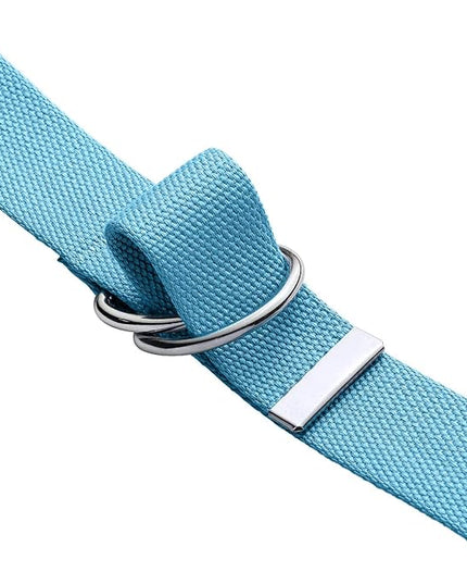 Falari Canvas Web Belt Metal Double D Ring Buckle for Men Women Casual Cloth Military Style Belt 1 1/2" Wide