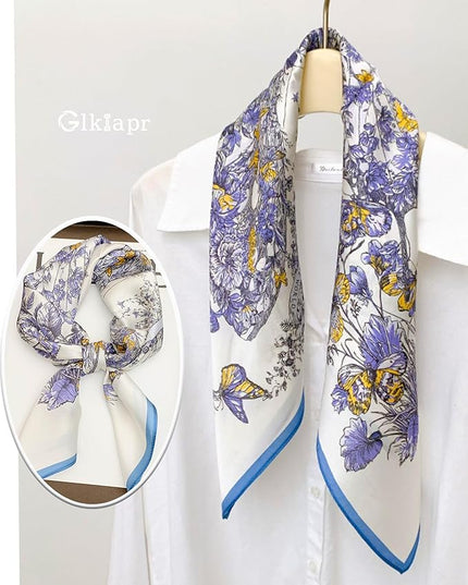 Satin Bandana Headscarf for Women Silky Hair Scarves for Fashion Lightweight