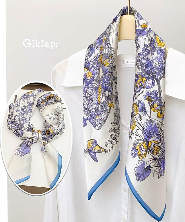 Satin Bandana Headscarf for Women Silky Hair Scarves for Fashion Lightweight