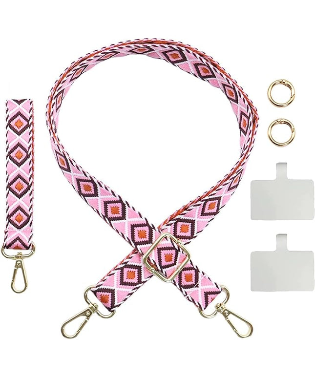 LEMEDE Adjustable Phone Lanyard - Phone Wristlet & Crossbody Phone Strap, Versatile for ID, Camera，Key straps(1" Width)