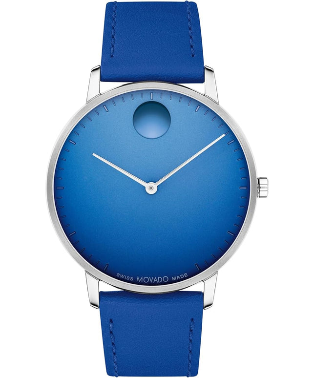 Movado Face Men's Luxury Quartz Watch - Swiss Movement - Water Resistance 30 Meters (3ATM) - Elegant Timepiece - Gift for Him - 41mm
