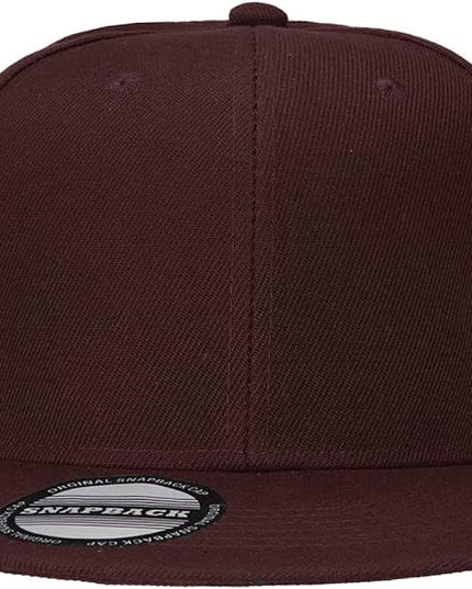 Classic Snapback Hat Cap Hip Hop Style Flat Bill Blank Solid Color Adjustable Size