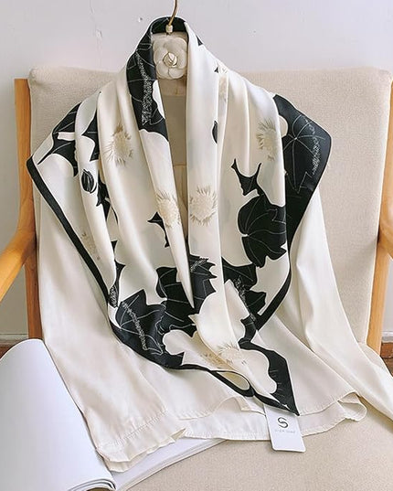 Headscarf Large Square Scarf 35" Fashion Scarves Silk Feeling Hair Wrapping Scarfs Hairscarf BA16