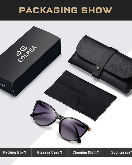 Trendy Cat Eye Sunglasses for Women Fashion Cateye UV400 Protection Glasses CL22017