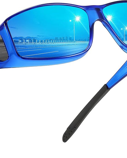 MEETSUN Fit Over Glasses Sunglasses for Men Women,Wrap Around Sunglasses Polarized UV400 Protection