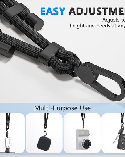 4 Pack Phone Lanyard & Wrist Strap, Cell Phone Lanyard for Around The Neck Adjustable Phone Strap for Most Smartphones