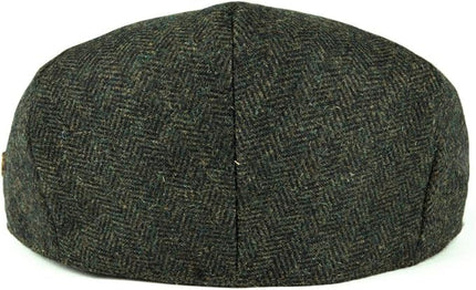 VOBOOM Men's Herringbone Flat Ivy Newsboy Hat Wool Blend Gatsby Cabbie Cap