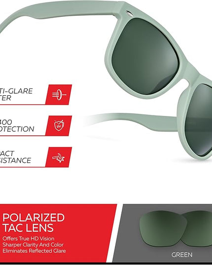 Retro Rewind Polarized Sunglasses for Men and Women - UV Protection Classic Sun Glasses