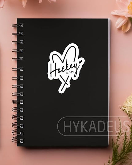 (3PCS) Hockey Mom Stickers – Waterproof Vinyl Decals for Water Bottles, Car, Laptop, Tumbler, Phone Case – Hockey Mom Gift for Moms, Mamas & Grandmas – Size 3" x 2.2"