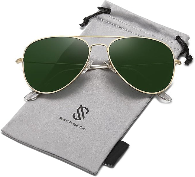 SOJOS Classic Aviator Polarized Sunglasses for Men Women Vintage Retro Style