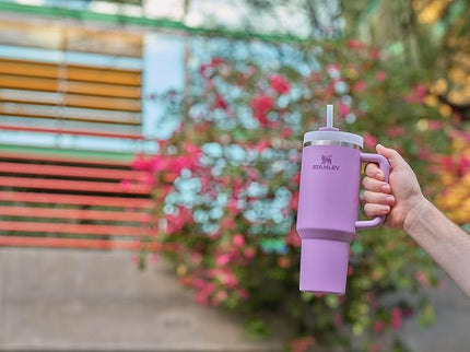 STANLEY Quencher H2.0 Tumbler with Handle and Straw 40 oz | Flowstate 3-Position Lid | Cup Holder Compatible for Travel | Insulated Stainless Steel Cup | BPA-Free | Lilac