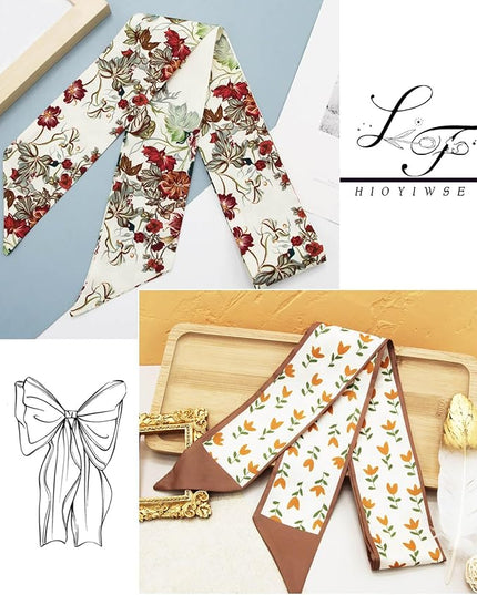 Purse Scarf Handbags For Women Skinny Hair Neck Accessories Scarves With Bag Scarfs Handle Fashion Lightweight
