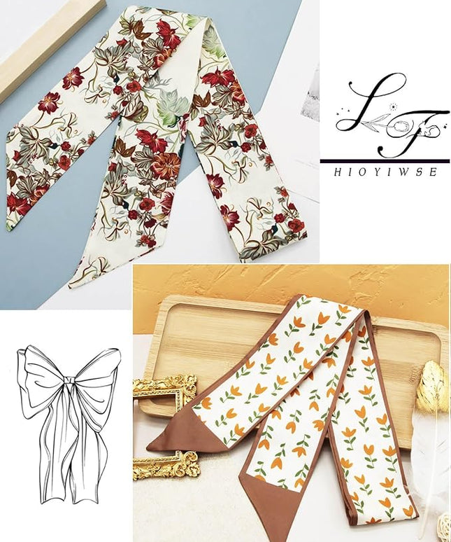 Purse Scarf Handbags For Women Skinny Hair Neck Accessories Scarves With Bag Scarfs Handle Fashion Lightweight