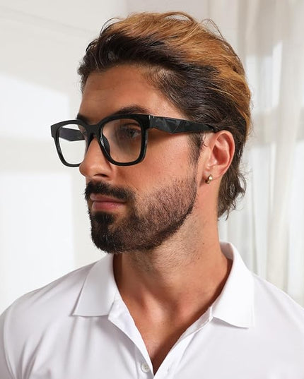 kimorn Blue Light Blocking Glasses,Anti Eyestrain & UV Protection,Square Frame Glasses for Women and Men