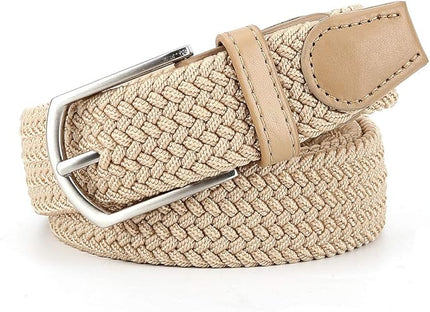 Braided Canvas Woven Elastic Stretch Belts for Men/Women/Junior with Multicolored