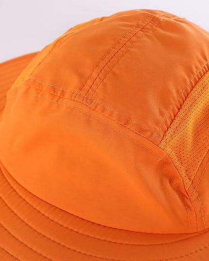 Home Prefer UPF 50+ Mens Wide Brim Fishing Hat with Neck Flap Sun Hat for Men Women Sun Protection Cap