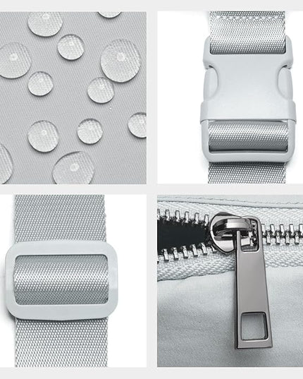 Belt Bag for Women Fanny Pack Crossbody Bags for Women Fashion Waist Packs with Adjustable Strap Gifts for Women Men (Lightgrey)