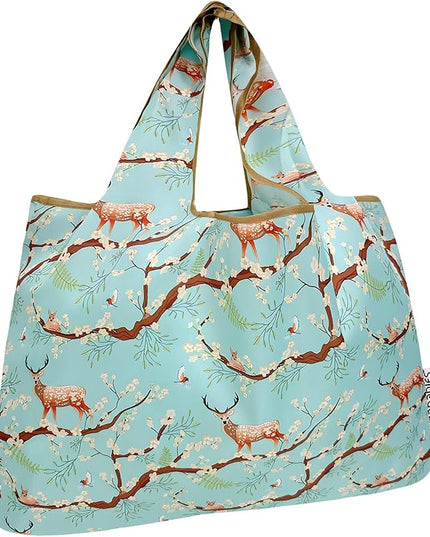 allydrew Large Foldable Tote Nylon Reusable Grocery Bags