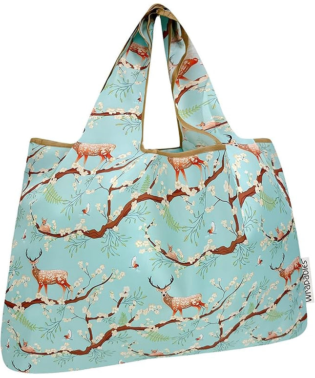 allydrew Large Foldable Tote Nylon Reusable Grocery Bags