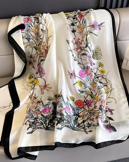 Silk Scarf Mulberry Silk Fashion Scarves Long Lightweight Shawl Wrap …