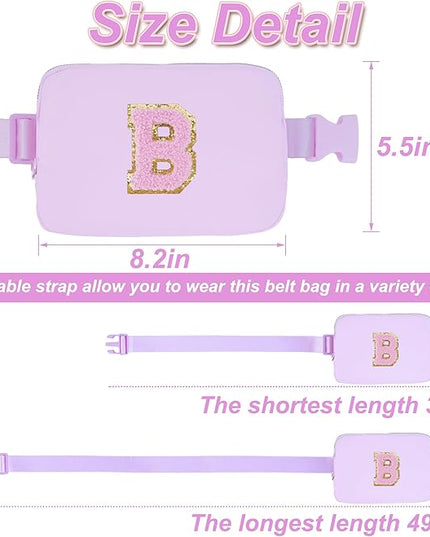 Uygafly Birthday Gifts for 6 7 8 9 10 11 12 13 Year Old Girls,Fanny Pack Belt Bag Crossbody Bags for Women Girls Kids,Fashion Waist Packs Cute Teen Trendy Stuff Travel Essentials | Lavender,B