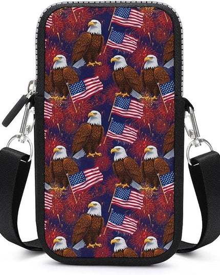 Unisex Small Crossbody Bags, Women Men Portable Adjustable Crossbody Phone Wallet Pouch