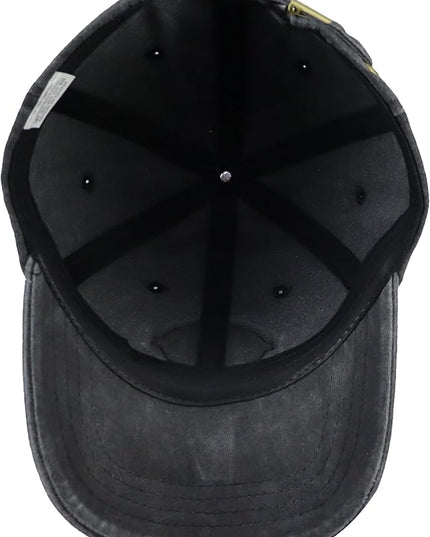 That's What I Do I Play Guitar and I Know Things Hats for Men Women, Adjustable Guitar Decor Leather Patch Baseball Cap