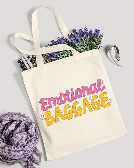 AUSVKAI Canvas Tote Bag Aesthetic for Women, Cute Cloth Cotton Bags for College Shopping Beach Grocery and Trendy Gifts