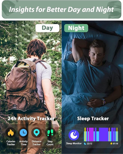 Tensky Smart Watch for Men Women(Call Receive/Dial), Alexa Built-in, 1.8" Touch Screen Fitness Tracker with Heart Rate Sleep Tracking, 100 Sports Modes, 3ATM Waterproof Smartwatch for Android iPhone