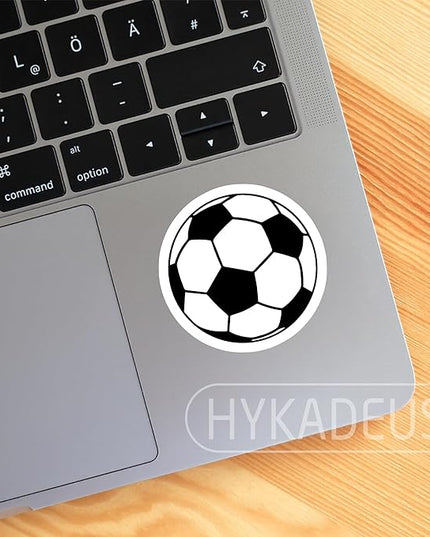 (3Pcs) Soccer Stickers Waterproof Vinyl Soccer Ball Decals for Water Bottle, Tumbler, Laptop, Phone Case, Scrapbooking, Team Players, Coach, 3" x 3"