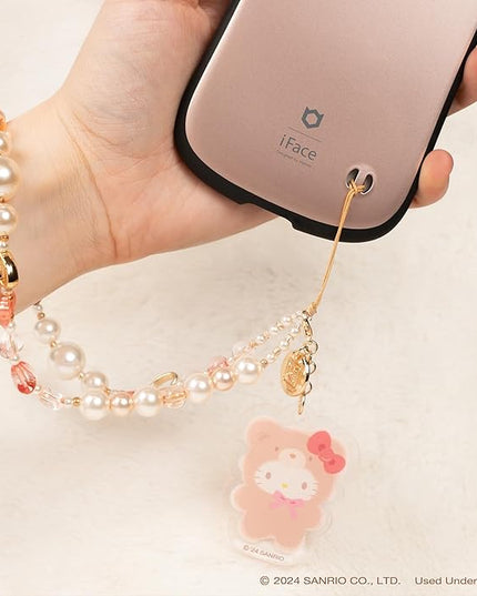 iFace Hello Kitty and Friends Beaded Wristlet Universal Charm Strap [Latte Bear Series] – Cute Wrist Strap for Cell Phone Camera Keys AirPods
