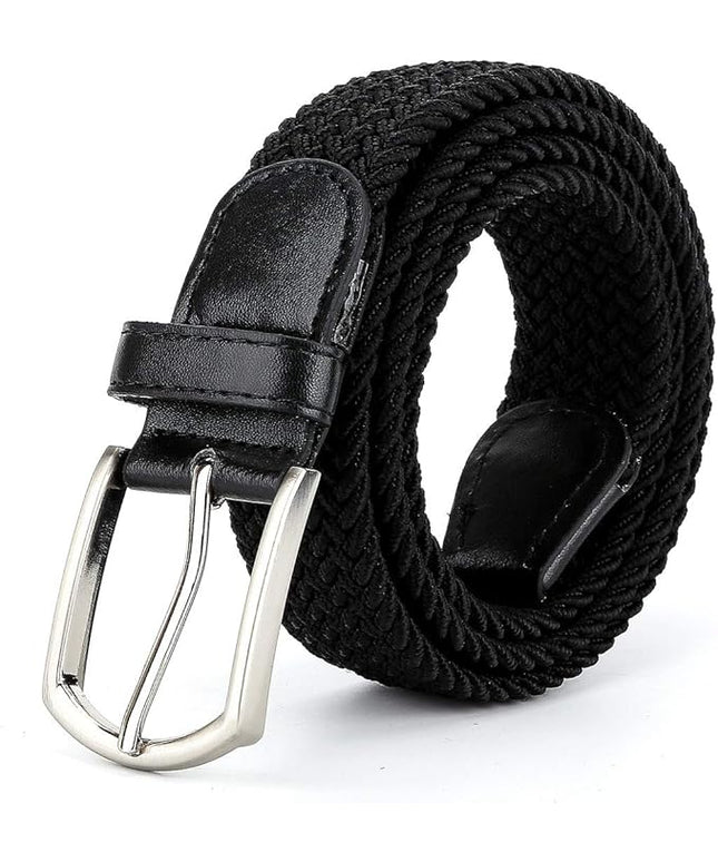Braided Canvas Woven Elastic Stretch Belts for Men/Women/Junior with Multicolored