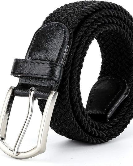 Braided Canvas Woven Elastic Stretch Belts for Men/Women/Junior with Multicolored