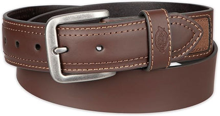 Dickies mens Industrial Strength Leather Belt – Workwear, Durable, Reinforced, Heavyweight