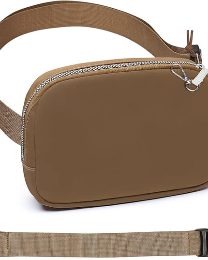 Mini Belt Bag for Women, RFID Small Fanny Pack, Womens Fashion Waist Packs with Extender Strap, Crossbody Bum Bags