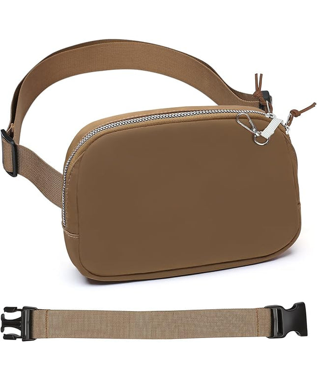 Mini Belt Bag for Women, RFID Small Fanny Pack, Womens Fashion Waist Packs with Extender Strap, Crossbody Bum Bags