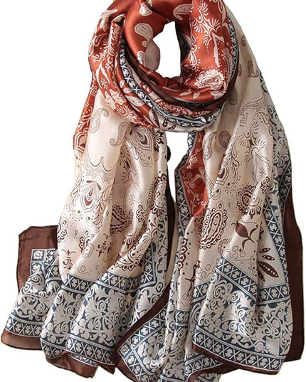 Silk Scarf Mulberry Silk Fashion Scarves Long Lightweight Shawl Wrap …