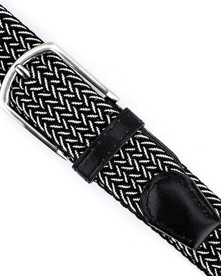 Braided Canvas Woven Elastic Stretch Belts for Men/Women/Junior with Multicolored