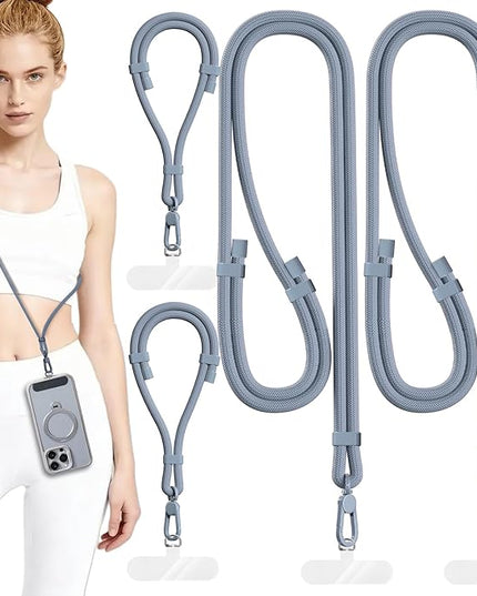 4 Pack Phone Lanyard & Wrist Strap, Cell Phone Lanyard for Around The Neck Adjustable Phone Strap for Most Smartphones