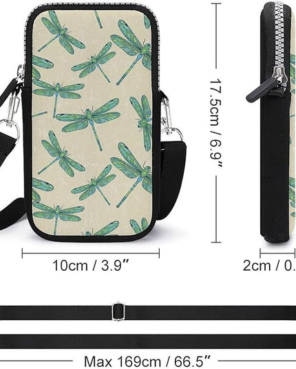 Unisex Small Crossbody Bags, Women Men Portable Adjustable Crossbody Phone Wallet Pouch