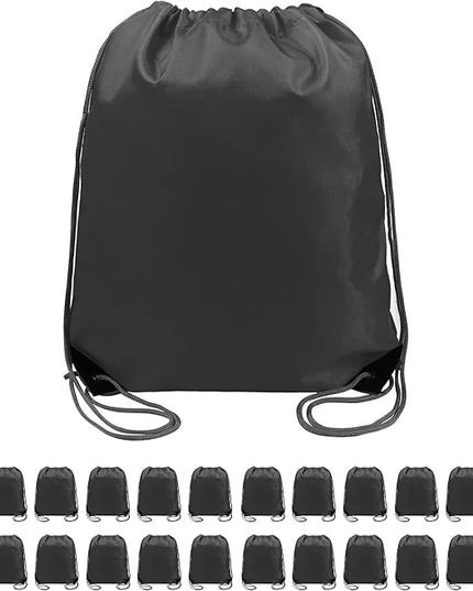 BeeGreen Drawstring Backpack Bags 20,30,50 Packs Reflective String Bags for Gym Sport Trip Cinch Sack DIY for Women Men