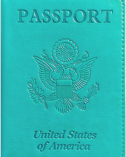 Sizobi Leather Passport Holder - Covers Case With Card Slot, Luggage Tag, International Travel Essentials for Women & Men, Cruise Ship Must-Haves, Travel Gifts