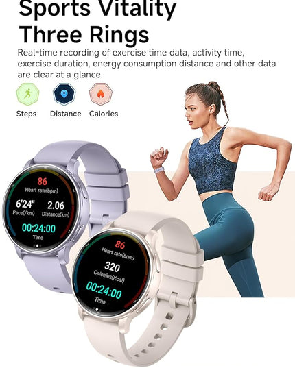 Fitness Tracker with Heart Rate Monitor Activity Tracker with Pedometer Smart Watch Sleep Monitor with Step Counter Calories Blood Oxygen Blood Pressure Monitor Make/Answer Call Health Tracker