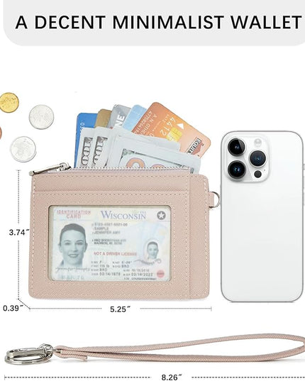 BOSTANTEN Small Wallet For Women RFID Leather Credit Card Holder Slim Wristlet Keychain Wallet With Zipper Pocket