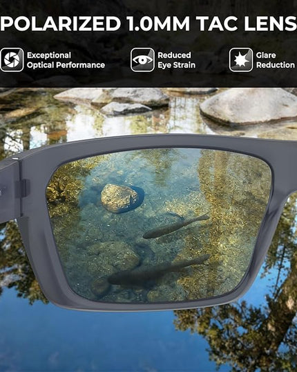 KastKing Huzzah Polarized Sport Sunglasses for Men and Women, Ideal for Driving Fishing Cycling and Running,UV Protection